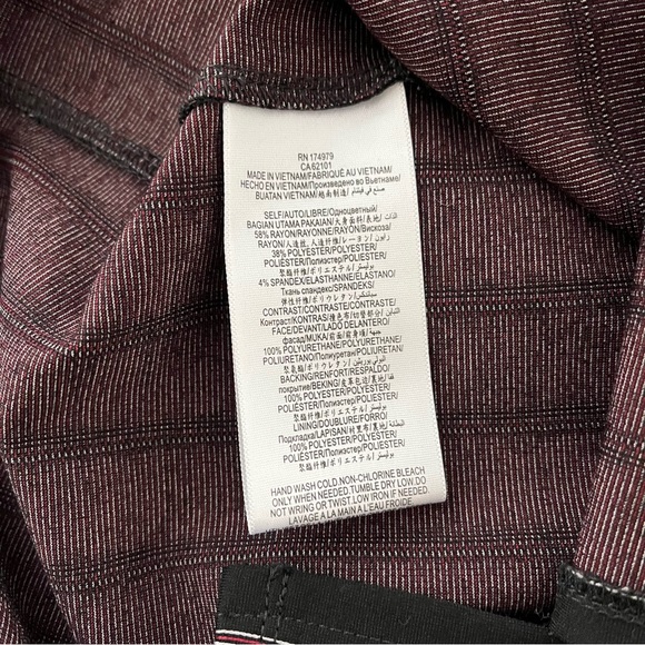 NWT, BCBGeneration Striped Surplice Tuxedo Dress - Picture 15 of 16